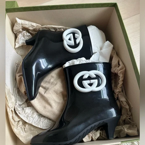 Gucci Rubber Bootie - Black